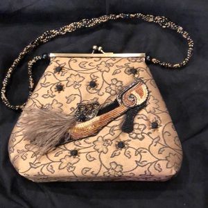 Mary Frances Bag Collector Quality Shoe w Feathers